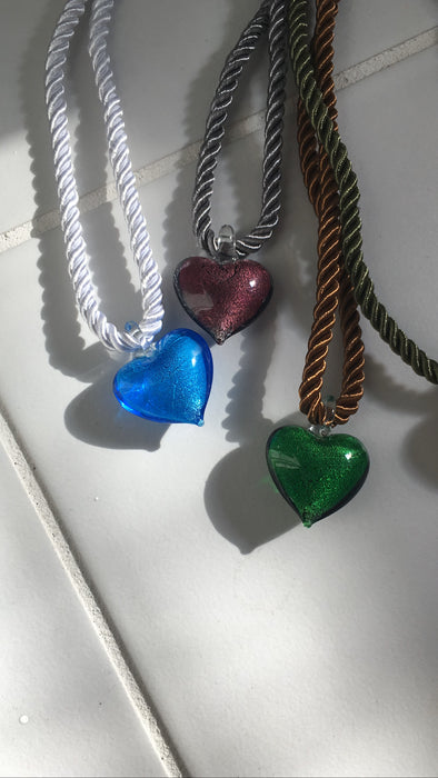 MENDING hearts. necklace.
