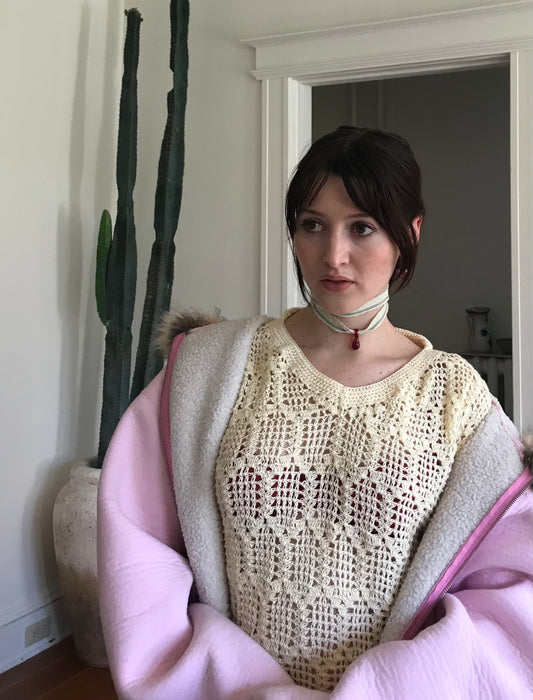 crochet. POLO. shirt.