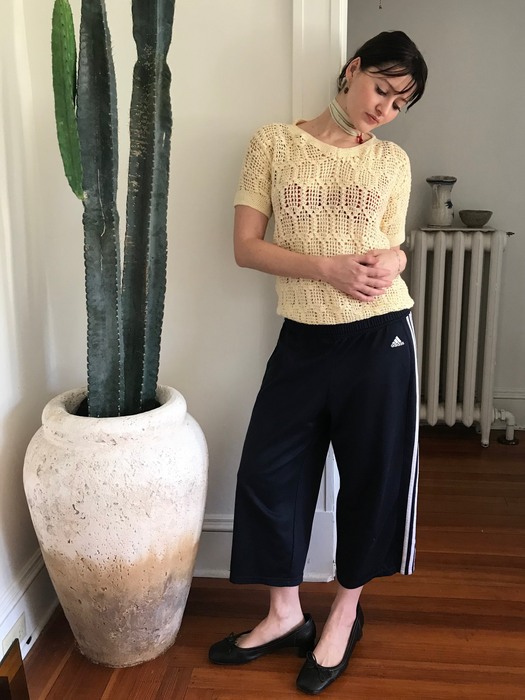 crochet. POLO. shirt.