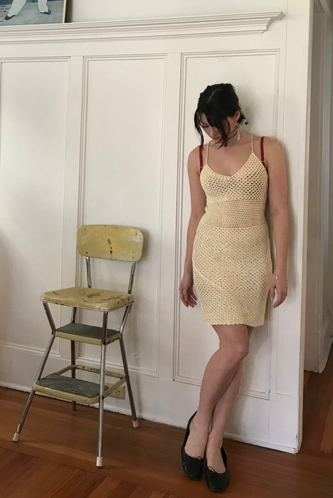 crochet. DRESS. mini.