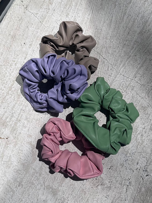 pleather. DEADSTOCK. scrunchie.