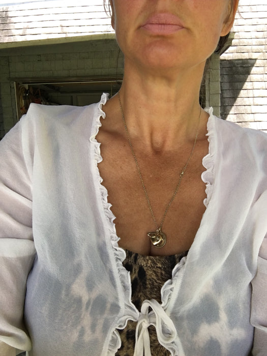 gorgette blouse. SABINA. silk.