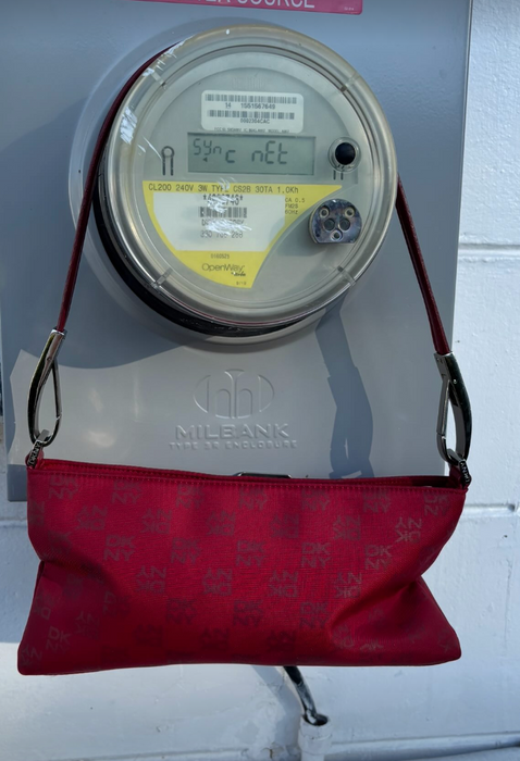 monogrammed. DKNY. bag.