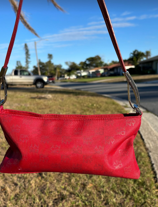 monogrammed. DKNY. bag.